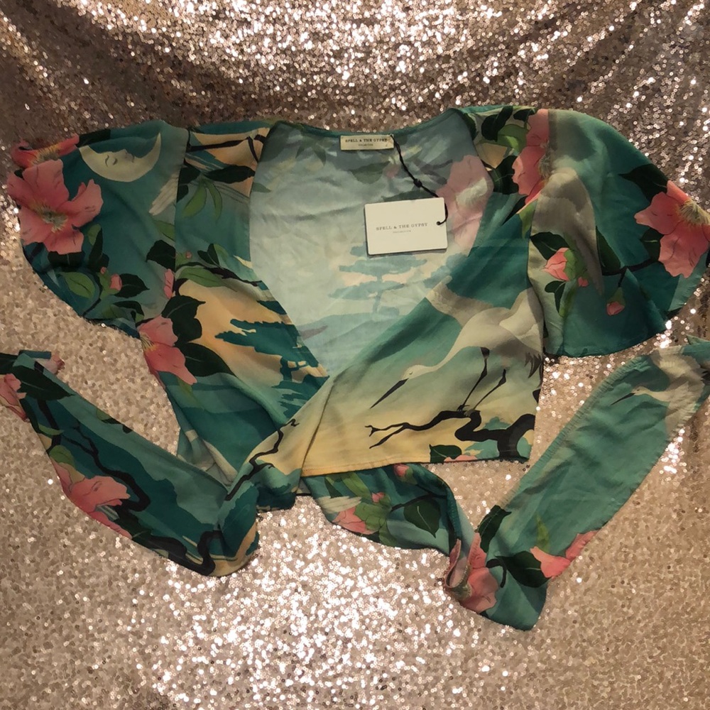 Spell and the Gypsy Nightingale Tie Top